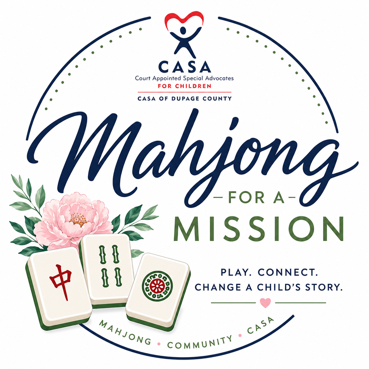 CASA of DuPage Mahjong - logo